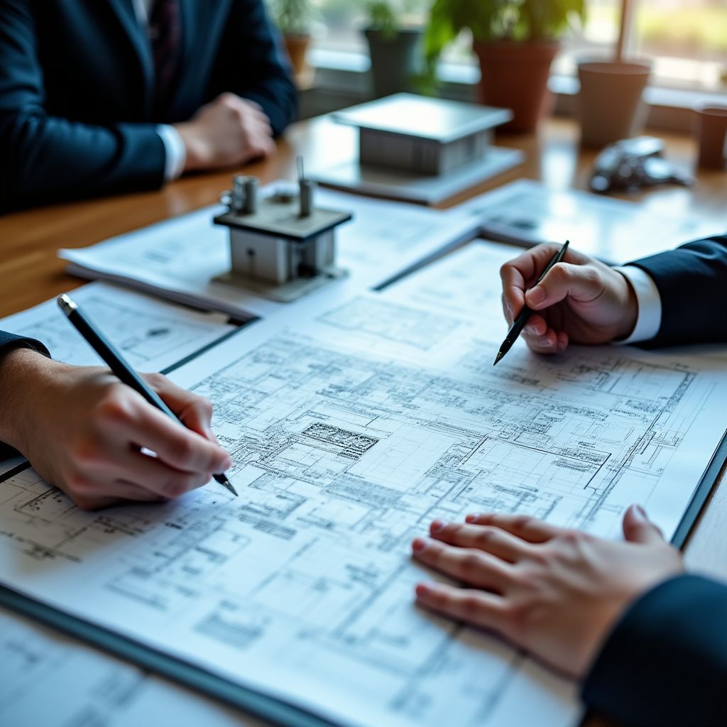 Profesionales estudiando modelos de gestión de estaciones de servicio